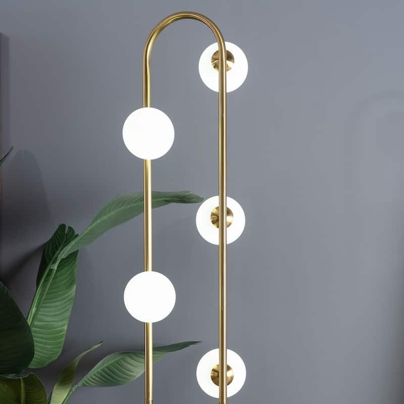Modern White Tall Corner Floor Lamp