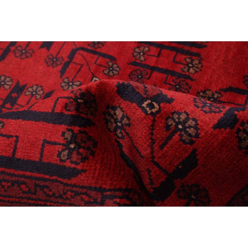 ECARPETGALLERY Hand-knotted Finest Khal Mohammadi Red Wool Rug - 4'11 x 6'5