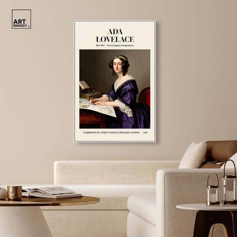 First Programmer Art Canvas by Art Remedy