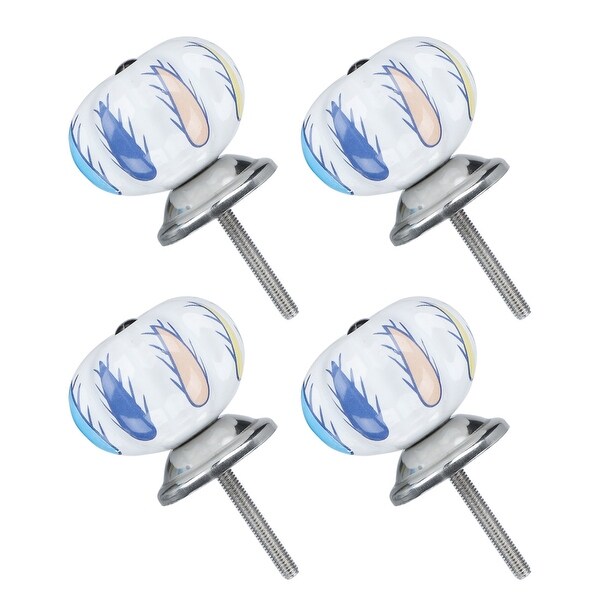4pcs Ceramic Knobs Drawer Pumpkin Pull Handle Home Door Cabinet Cupboard Wardrobe Dresser Replacement #3
