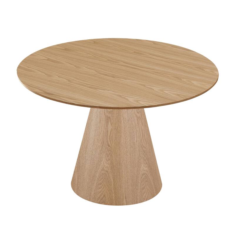 45.27" Wooden Dining Table Round Dining Table