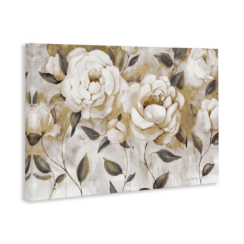 Stupell Warm Neutral Flowers Canvas Wall Art Design By Carol Robinson
