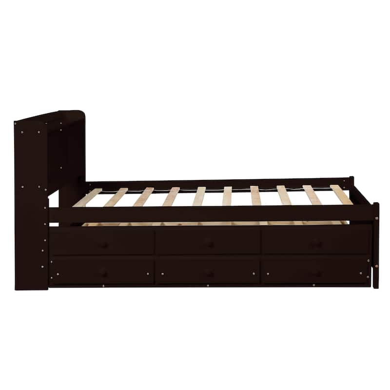 WW Twin Bed with Bookcase