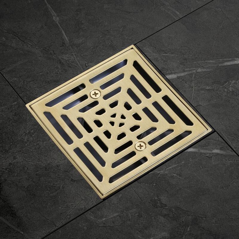 WOWOW 4.5 in. Floor Drain with Square Screw-Tite Strainer