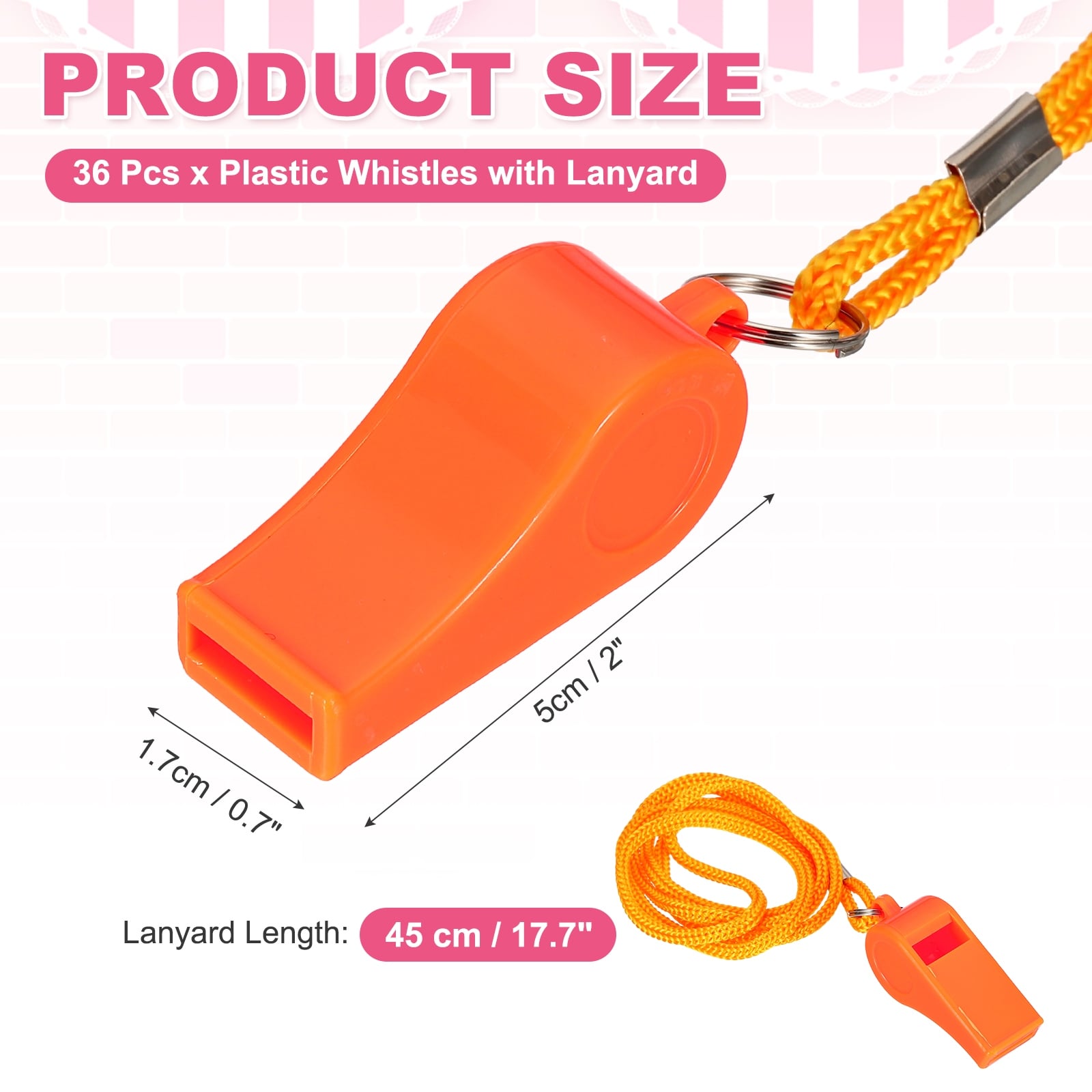 Whistles with Lanyard, Training Sports -Fitting for (Coaches/Referee/Outsides/Team Events)