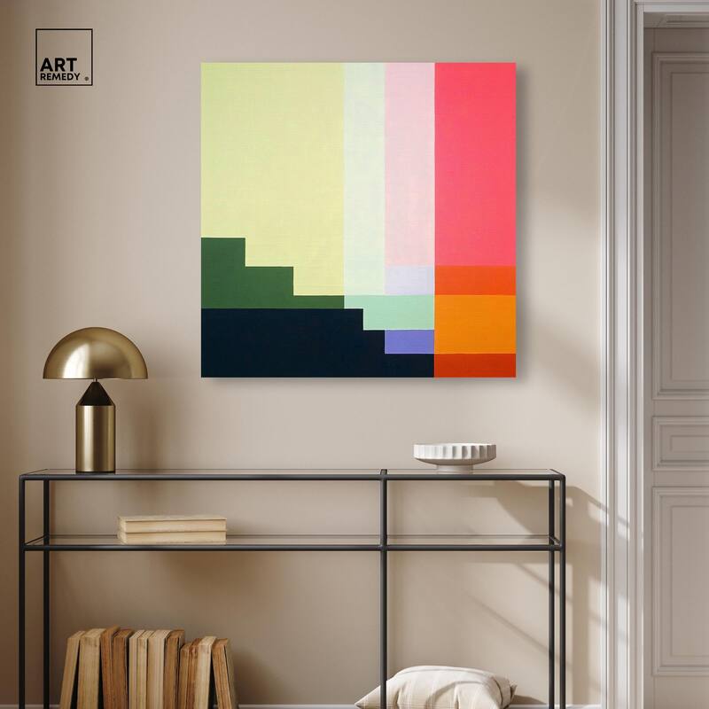 Rectilinear Rhapsody III Canvas by Art Remedy, Gallery Wrapped