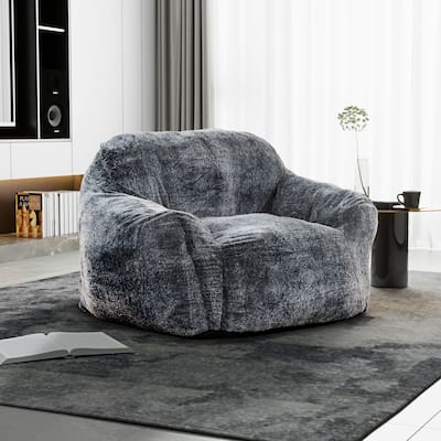 Sealy® Tore Faux Fur Foam Bean Bag Chair