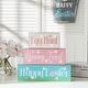preview thumbnail 6 of 10, Glitzhome LED Lighted Wooden Easter Table Sign Spring Home Decor Party Supplies Props Gifts