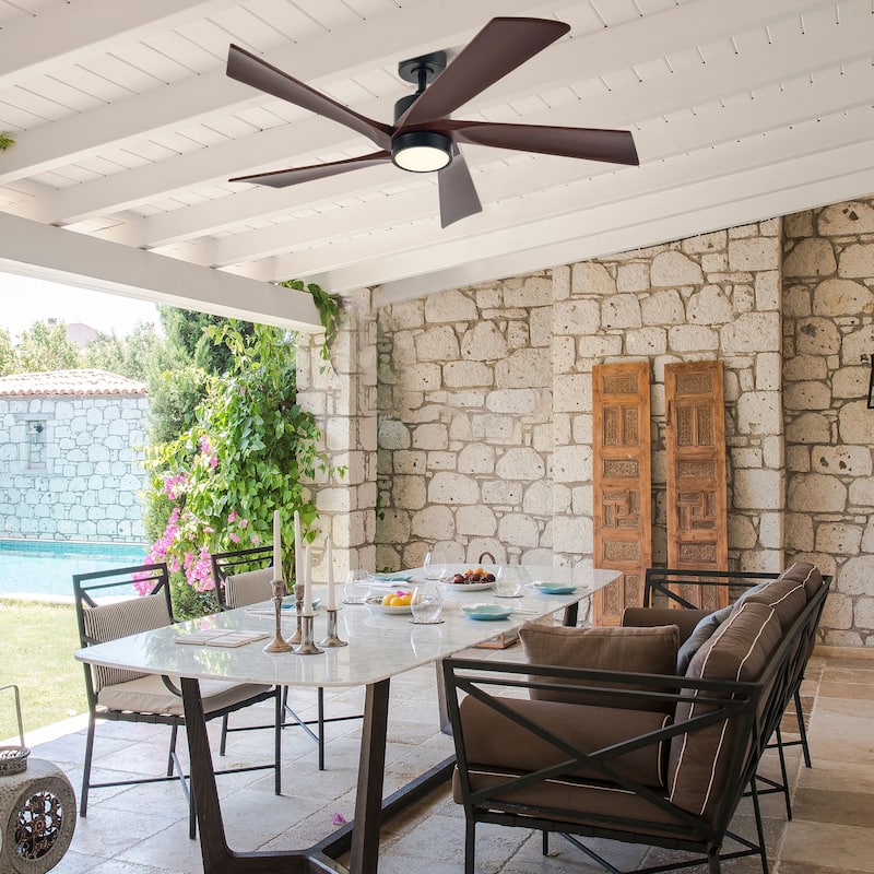 52" Ceiling Fan with Dimmable LED Lights