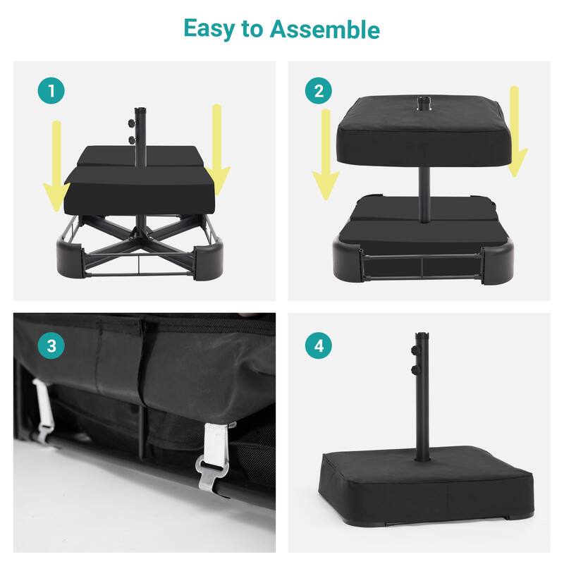 BONOSUKI 320LBs Heavy Duty Patio Market Umbrella Base