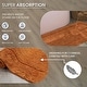preview thumbnail 156 of 189, Home Weavers Waterford Collection Cotton Toilet Lid Rug | Elastic Fit | Fit Most Standard Toilet Lid | 18"x18"