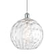 Option White and Polished Chrome / Clear Water Glass
