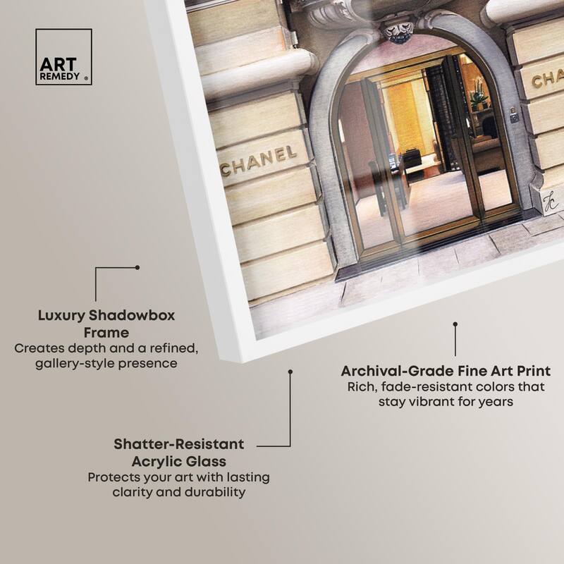 Expensive Store in Paris Shadowbox by Art Remedy
