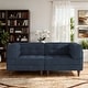preview thumbnail 27 of 146, Madison Oversized Upholstered Corduroy Modular Sectional Sofa