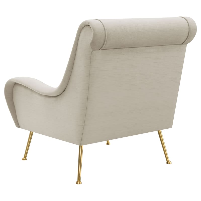 Ricci Upholstered Saddle Arm Accent Chair