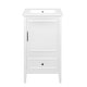 preview thumbnail 23 of 21, 20" Bathroom Vanity with Sink, Bathroom Cabinet with Two Doors, Door Shelf Storage and Adiustable Foot Pads, A Drawer