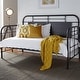 preview thumbnail 28 of 41, Vintage Series Distressed Metal Twin Metal Day Bed - Antique White Black