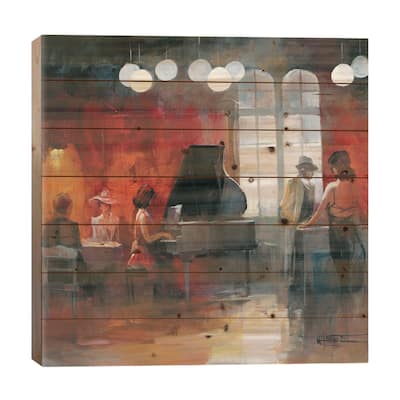 Rendez-Vous II Print On Wood by Willem Haenraets - Multi-Color