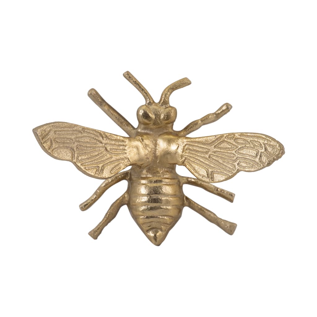 Sagebrook Home Artisan-Inspired Bee Figurine, Elegant Home Accent Piece - 7" x 6" x 3"