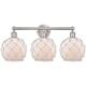 Option Brushed Satin Nickel / White Glass with White Rope