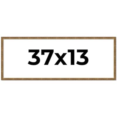 37x13 Frame Gold Picture Frame - Complete Modern Photo Frame Includes
