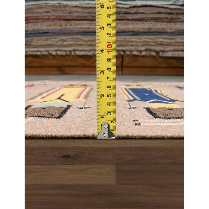 Pasargad Home Tuscany Reversible Wool Mocha Area Rug