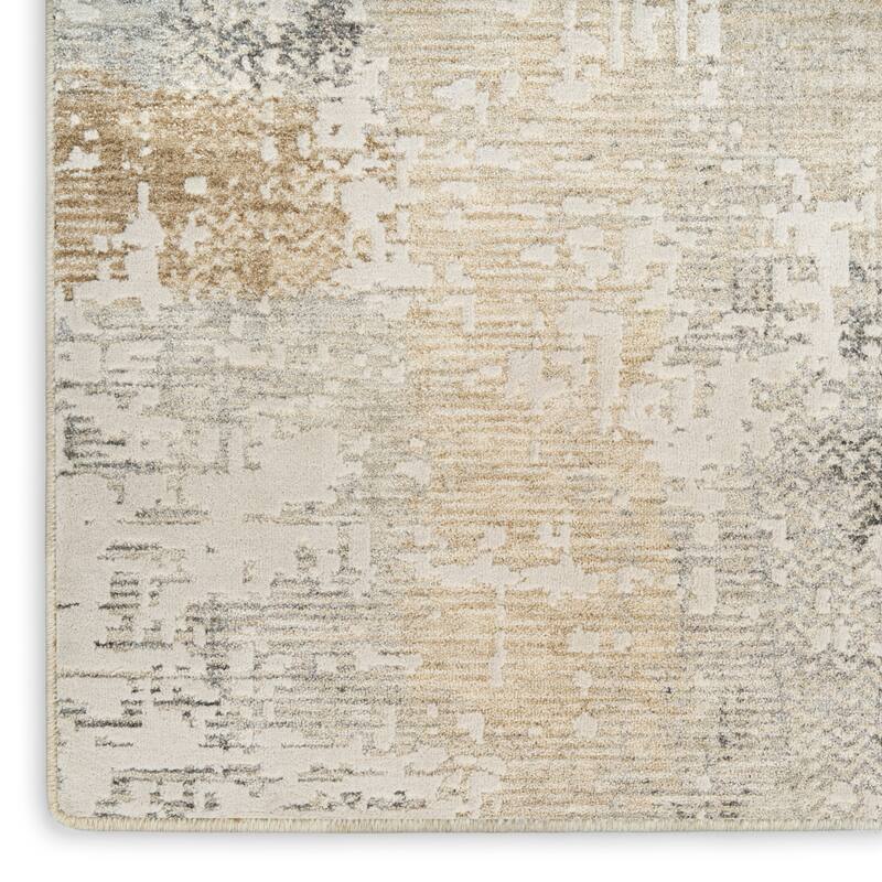 Calvin Klein CK078 Summit Cream Ivory Minimalist Indoor Rug