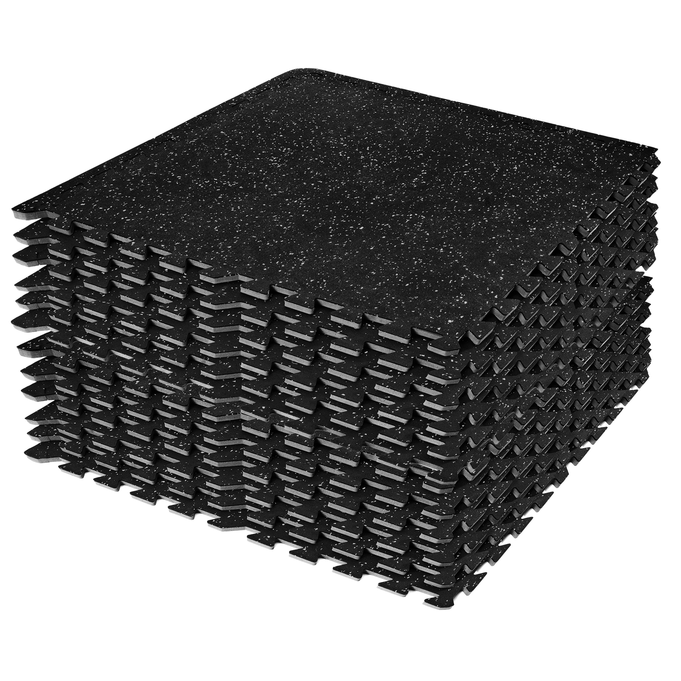 Sivan Fitness 1/2" Thick Rubber Top High Density EVA Foam Gym Flooring for Home Gym - 12 Interlocking Gym Floor Mat