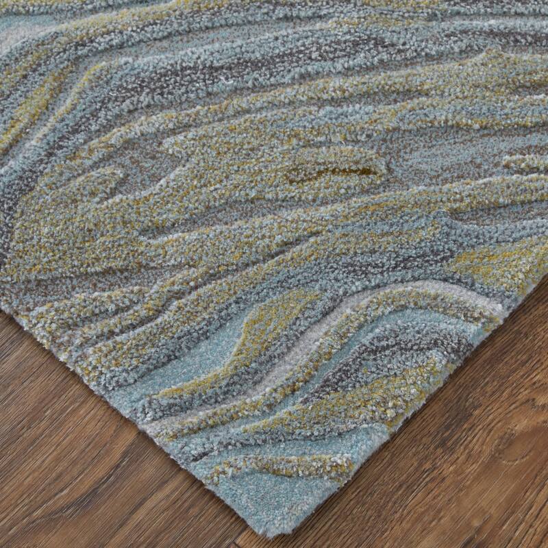 HomeRoots Abstract Bohemian Rectangle Area Rug