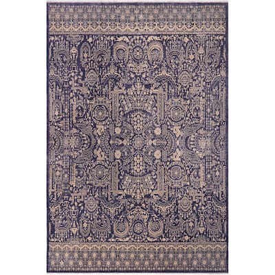 Classic Ziegler Everett Gray Beige Hand-Knotted Wool Rug - 11'9'' x 14'7''