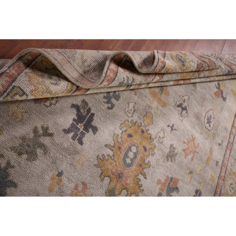 Oushak Indian Area Rug Handmade Oriental Wool Carpet - 7'10" x 10'2"