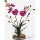 preview thumbnail 5 of 3, Uttermost 60220 Glory Orchid 13" Tall Glass Faux Flora Planter