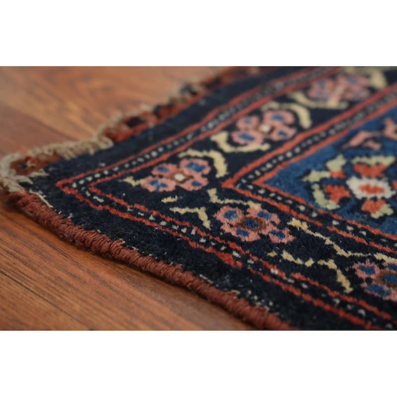 Hand Knotted Oriental 100% Wool Carpet Traditional Floral Oranges & Rust Bidjar Area Rug - 6' 10'' X 4' 7''