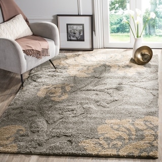 SAFAVIEH Florida Shag Hilde Floral 1.2-inch Thick Rug