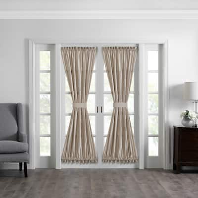 Gracewood Hollow Ford Faux Silk French Door Window Panel