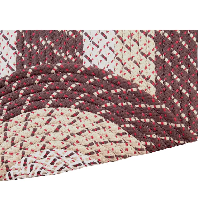 Better Trends Country Braid Reversible Area Rug