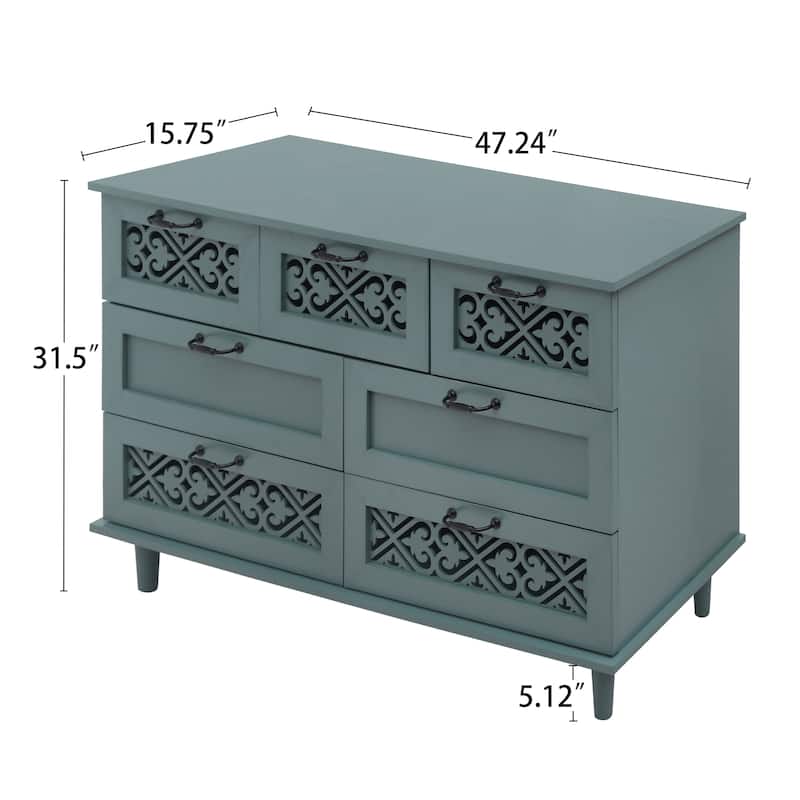 7 Drawer Cabinet American Furniture