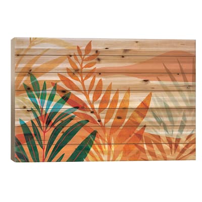 Summer Rainforest Print On Wood by Modern Tropical - Multi-Color
