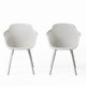 preview thumbnail 5 of 22, Lotus Outdoor Modern Dining Chairs (Set of 2) by Christopher Knight Home
