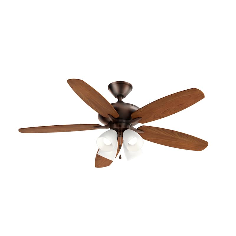 Kichler Renew Premier 52 inch LED Ceiling Fan Oil Brushed Bronze with Reversible Blades