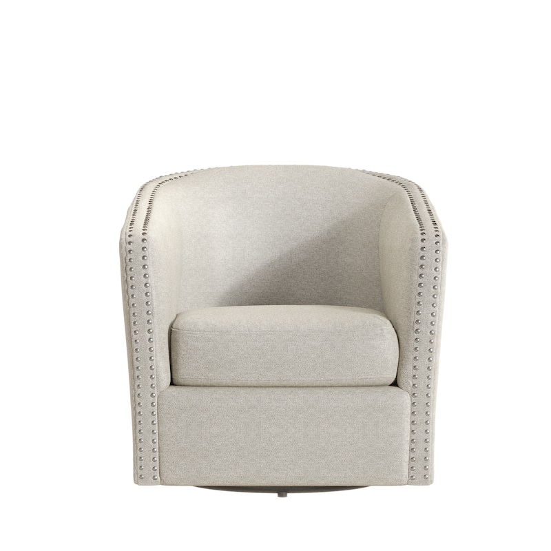 Maya Modern Fabric Swivel Chair by Christopher Knight Home - 30.25" W x 31.25" L x 31.25" H