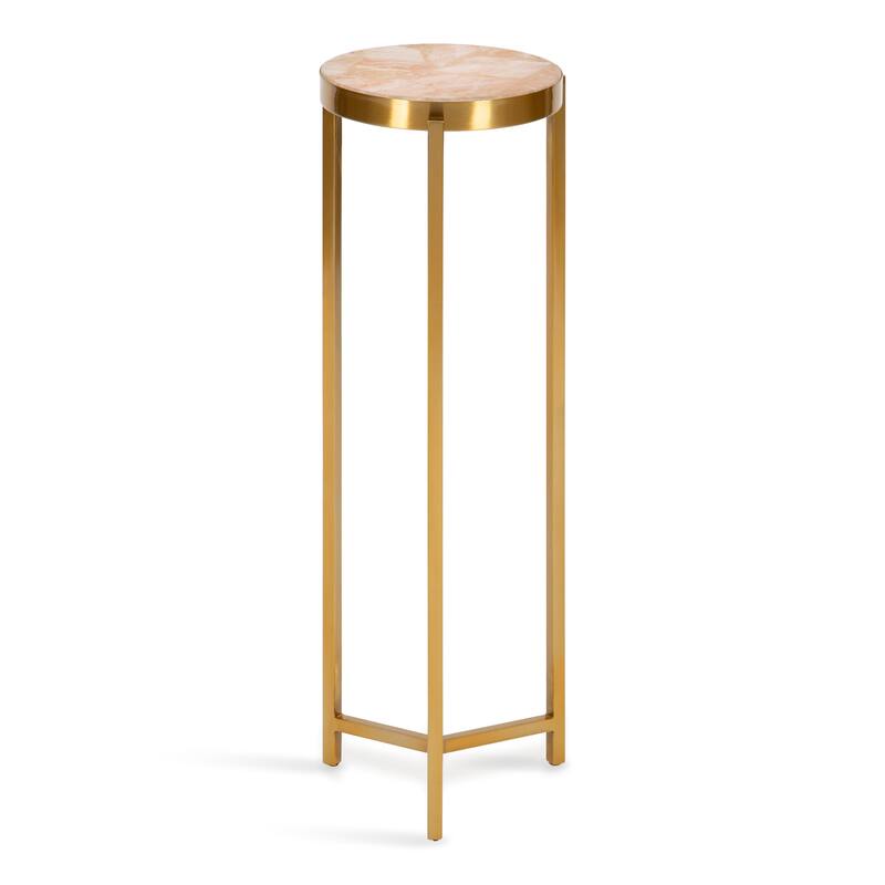 Kate and Laurel Aguilar Glam Drink Table - 9x9x23