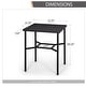 preview thumbnail 18 of 26, MAISON ARTS 3/5-Piece Patio Bar Stool Set of Metal Coffee Table & Textilene Swivel High Bar Stools