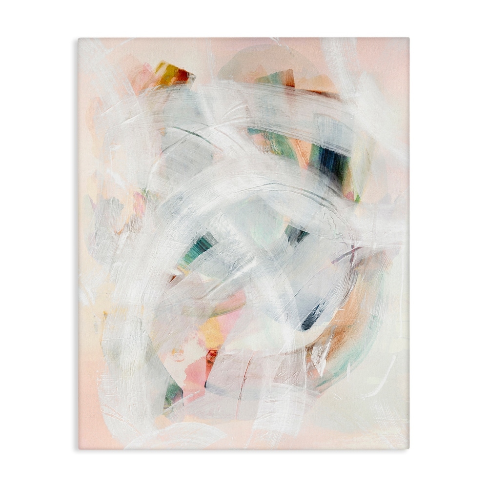 Stupell Soft Abstraction with Curved Lines Canvas Wall Art Design By Gemma Bardot