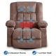 preview thumbnail 3 of 23, Big and Tall Massage Rocker and Swivel Recliner Chair with Heat and Vibration