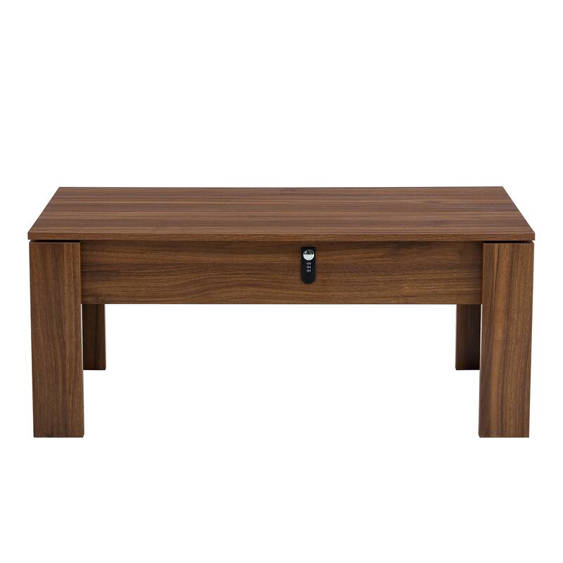 Multi-Functional Mdf Coffee Table With Password Lock