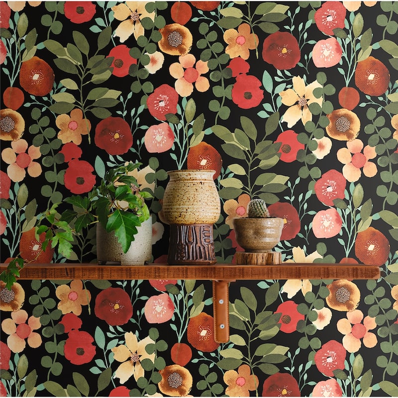 NextWall Garden Dance Peel and Stick Wallpaper