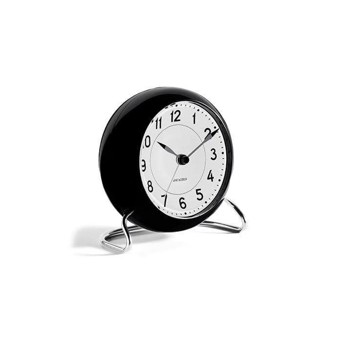Arne Jacobsen Station Table Clock, Ø: 4.3"