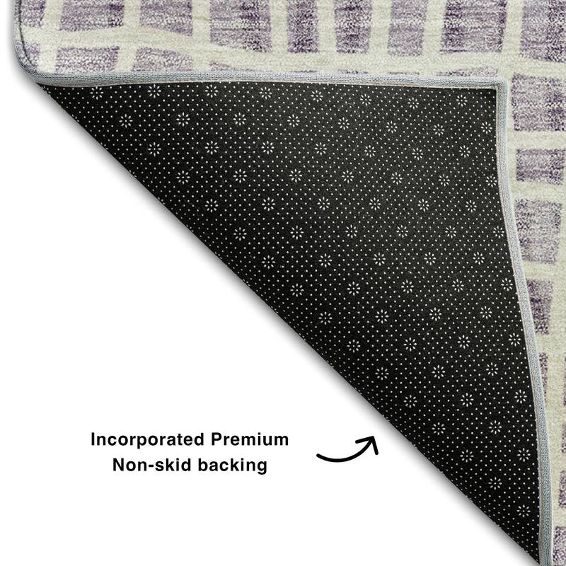 Premium Washable Super Soft Modern Lines Mayfield Rug