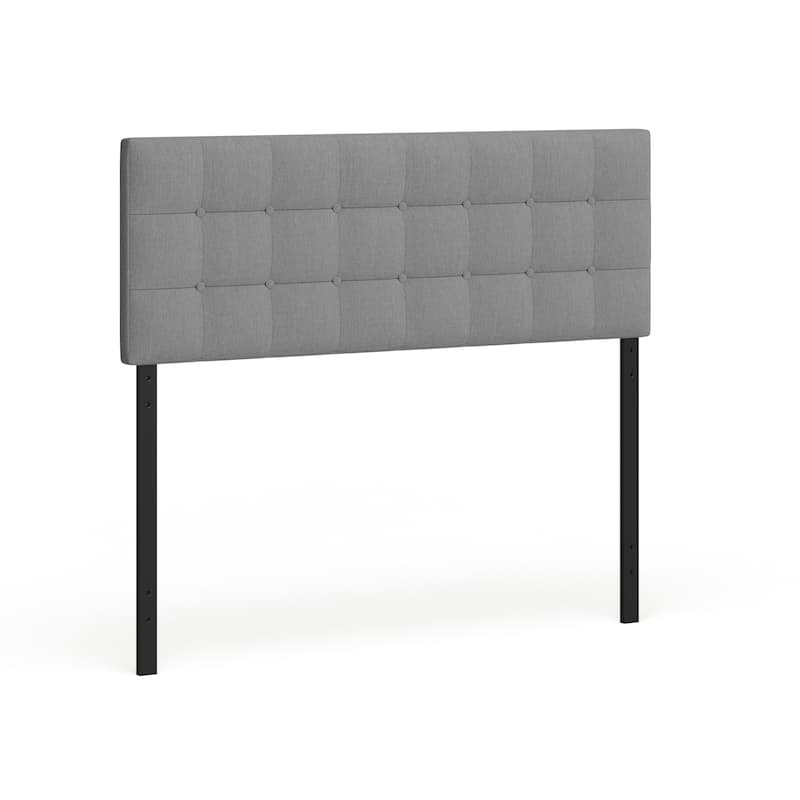 The Gray Barn Silver Lake Morton Button Tufted Queen Headboard - Grey